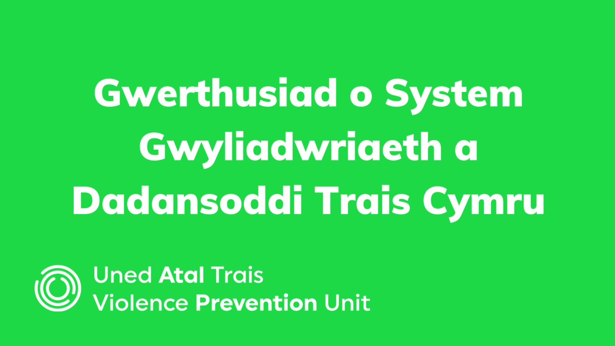 Gwerthusiad o System Gwyliadwriaeth a Dadansoddi Trais Cymru