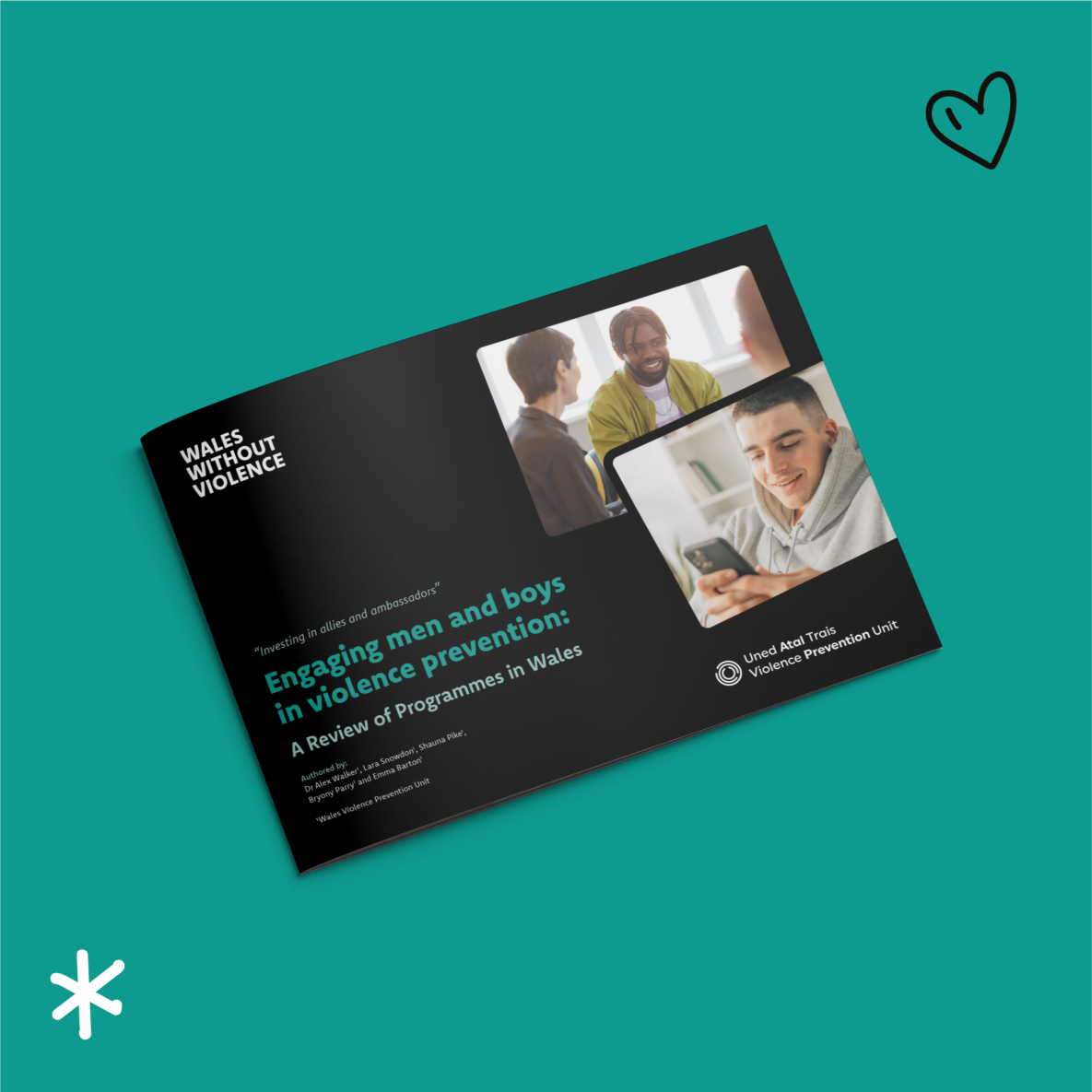 Investing in allies and ambassadors- Engaging men and boys in violence prevention: A Review of Programmes in Wales- report cover